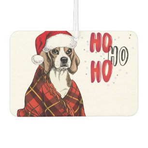 Beagle Ho Ho Ho Air Freshener