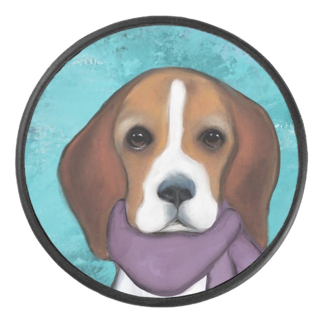 Beagle Hockey Puck (Front)