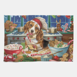 Beagle Holiday Baking: Festive Christmas Kitchen Towel
