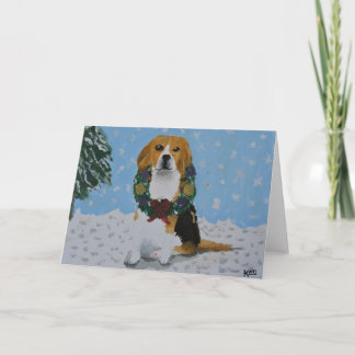 Beagle Holiday Card