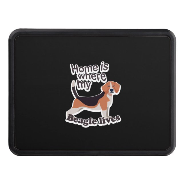 Beagle Home Trailer Hitch Cover (Front)
