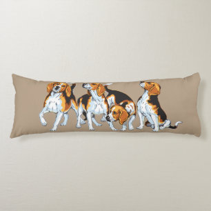 beagle hound body pillow