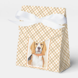 Beagle Hound Dog Painting Original Animal Art Favor Box