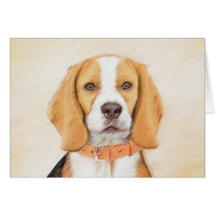 Beagle Hound Dog Peinture Animal Art original