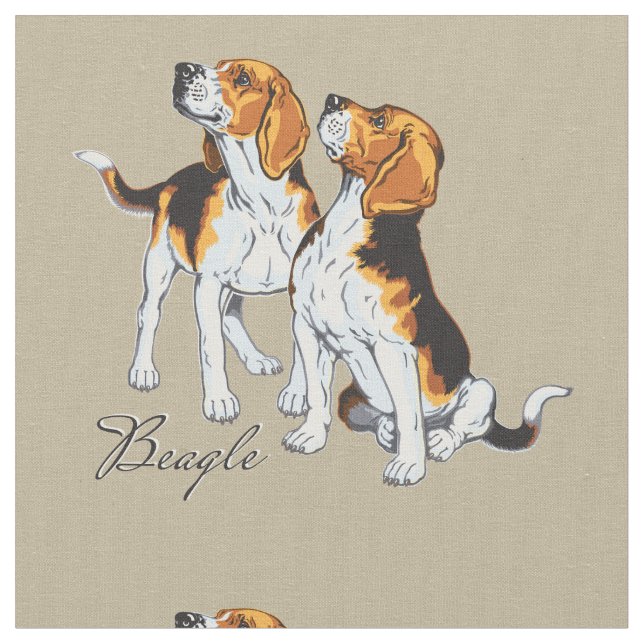 beagle hound fabric (Close Up)