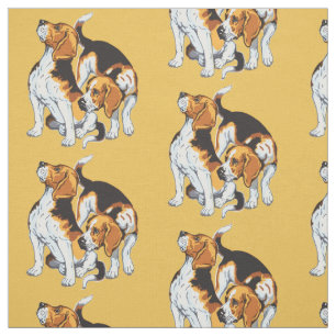 beagle hound fabric