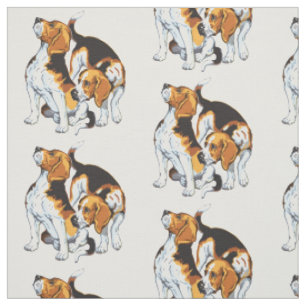 beagle hound fabric