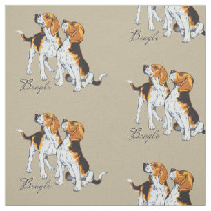 beagle hound fabric