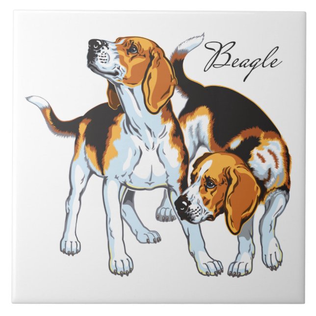 beagle hound tile (Front)