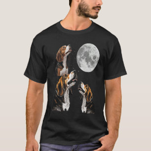 Beagle  Howling at the Moon Cute Beagle T-Shirt