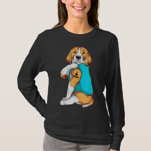 Beagle I Love Mom Apparel, Dog Mom Gifts Womens T-Shirt