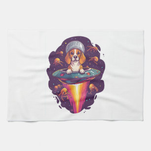 Beagle � Intergalactic Dog Encounter Kitchen Towel