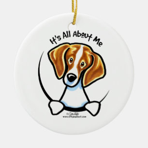 Beagle Its All About Me IAAM Ceramic Ornament