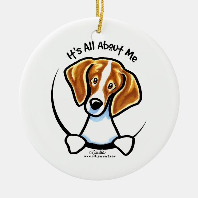 Beagle Its All About Me IAAM Ceramic Ornament (Front)