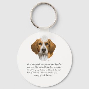 Beagle Keepsake Keychain