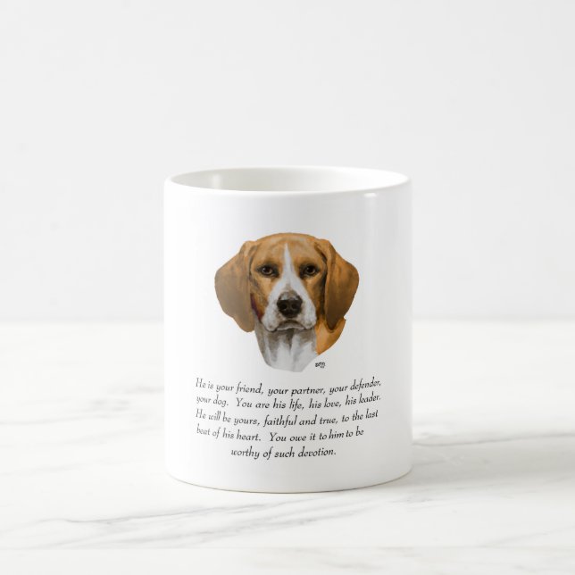 Beagle Keepsake MALE Coffee Mug (Center)