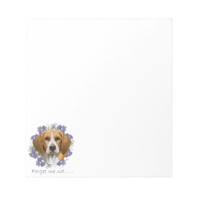 Beagle Keepsake Notepad (Front)