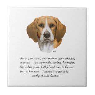 Beagle Keepsake Tile