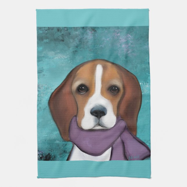 Beagle Kitchen Towel (Vertical)