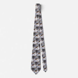 Beagle Let It Snow Christmas  Tie