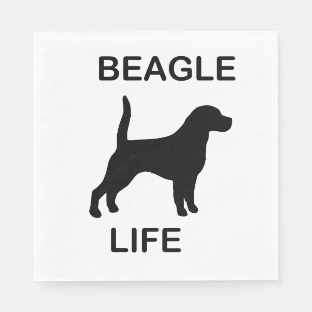 Beagle life napkin (Front)