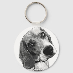 Beagle Love Keychain