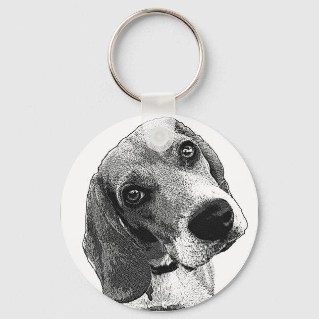 Beagle Love Keychain (Front)