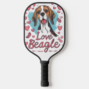 Beagle Love Pickleball Paddle