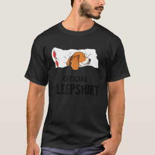 Beagle Lover Funny Beagle Official Sleep Cute Beag T-Shirt