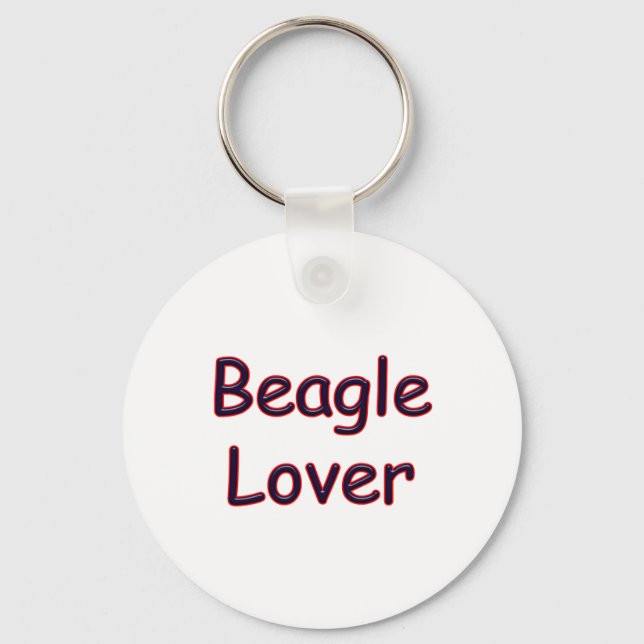 Beagle Lover Keychain (Front)