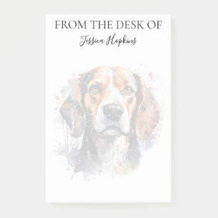 Beagle Lover Monogrammed Notes