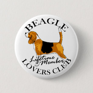 Beagle Lovers Club 2 Inch Round Button