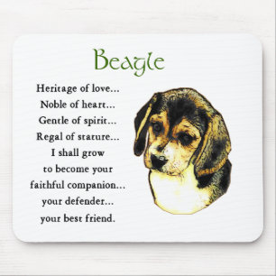 Beagle Lovers Gifts Mouse Pad