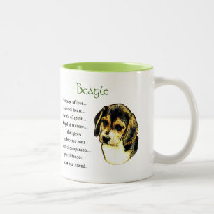 Beagle Lovers Gifts Two-Tone Coffee Mug