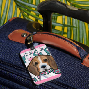 Beagle luggage tag