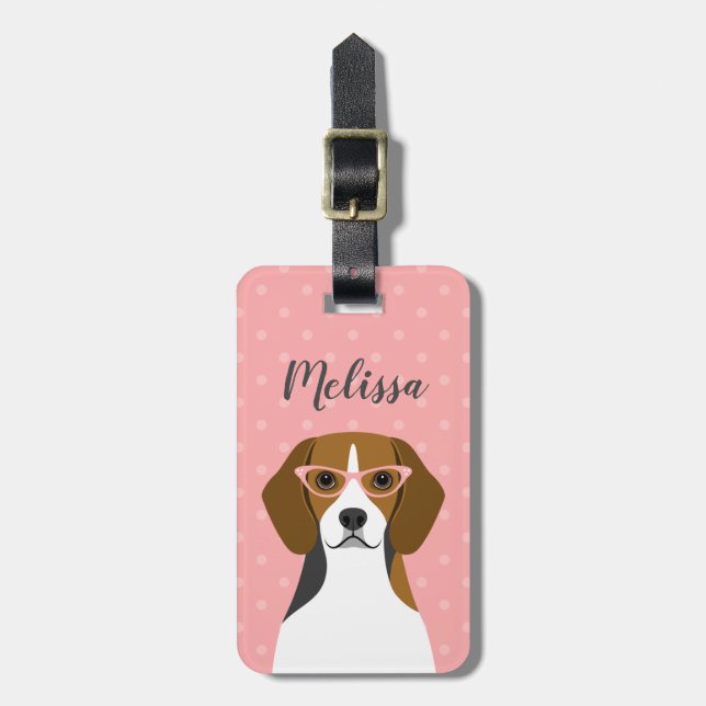 Beagle Luggage Tags (Front Vertical)