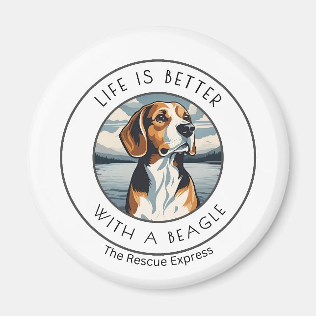 Beagle magnet (Front)