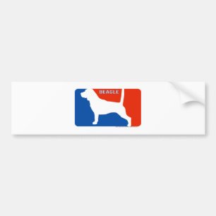 Beagle Major League Dog Bumper Sticker