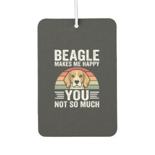 Beagle Makes Me Happy Dog Lover Air Freshener