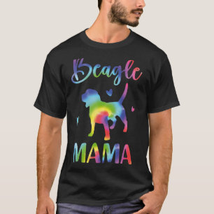 Beagle Mama Colourful Beagle Dog Mom Mother's Day T-Shirt