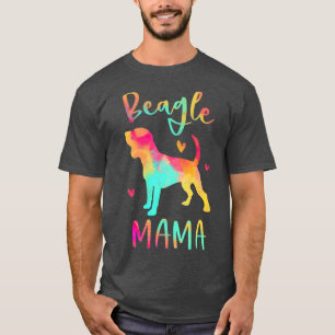 Beagle Mama Colourful Beagle Gifts Dog Mom T-Shirt