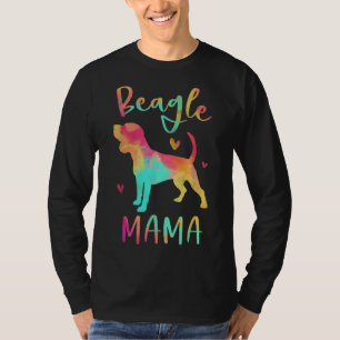Beagle Mama Colourful Beagle Gifts Dog Mom T-Shirt