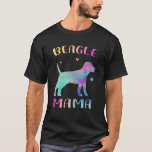 Beagle Mama Colourful Beagle Lover Dog Mom T-Shirt
