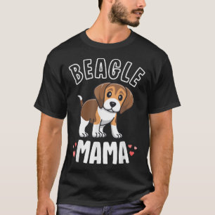 Beagle Mama Dog Mom For Women Gift For Beagle Love T-Shirt