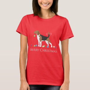 Beagle Merry Christmas Design T-Shirt