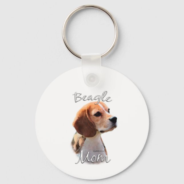 Beagle Mom 2 Keychain (Front)