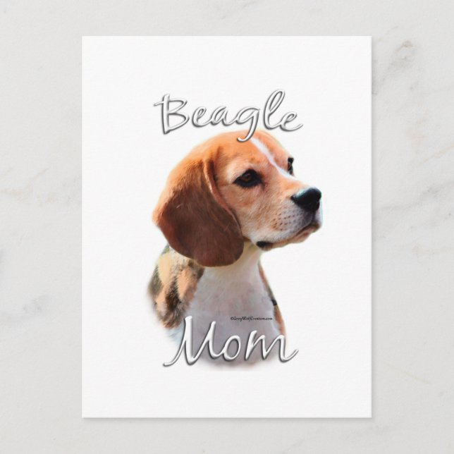 Beagle Mom 2 Postcard (Front)