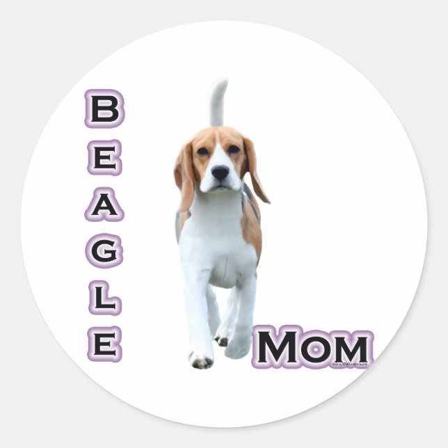 Beagle Mom 4 - Sticker (Front)