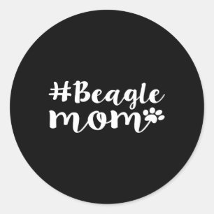 Beagle Mom Beagle Mom Beagle Mom Classic Round Sticker