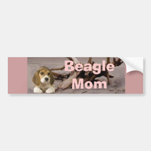 Beagle Mom Bumper Sticker